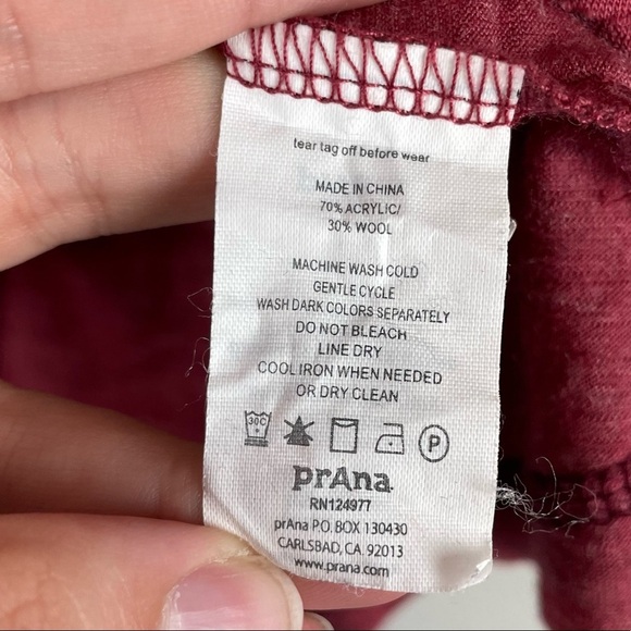 Prana Red Carissa Long Sleeve Top - Picture 6 of 9